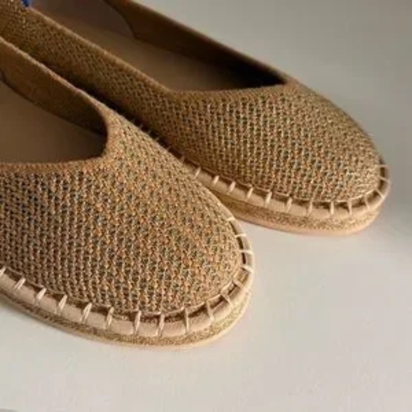 Rothy's The Espadrille Gold Stripe Size 9.5. New in Box! - Picture 7 of 15